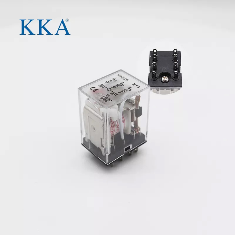 KKA-HH52P (MY2) General Purpose Relay 8 Pins, 10A 15A 250VAC/28VDC Coil PCB Power Relay, Intermediate Relay