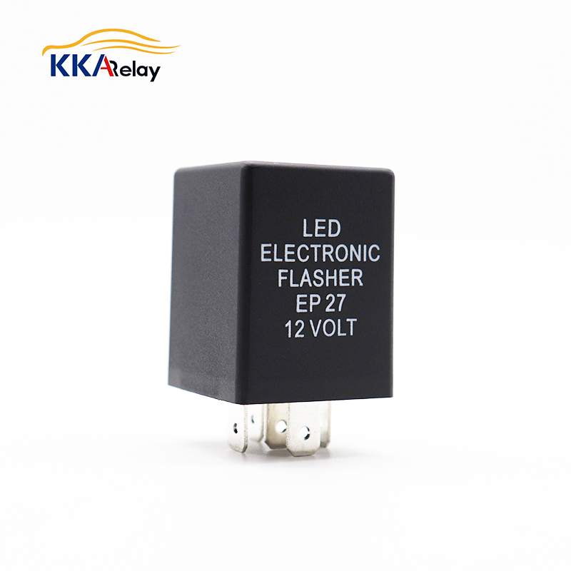 KKA-EP27 12V/24V 5Pin LED Flasher for Automobile/Motorcycle Turn Signal Light, 150W Black Shell